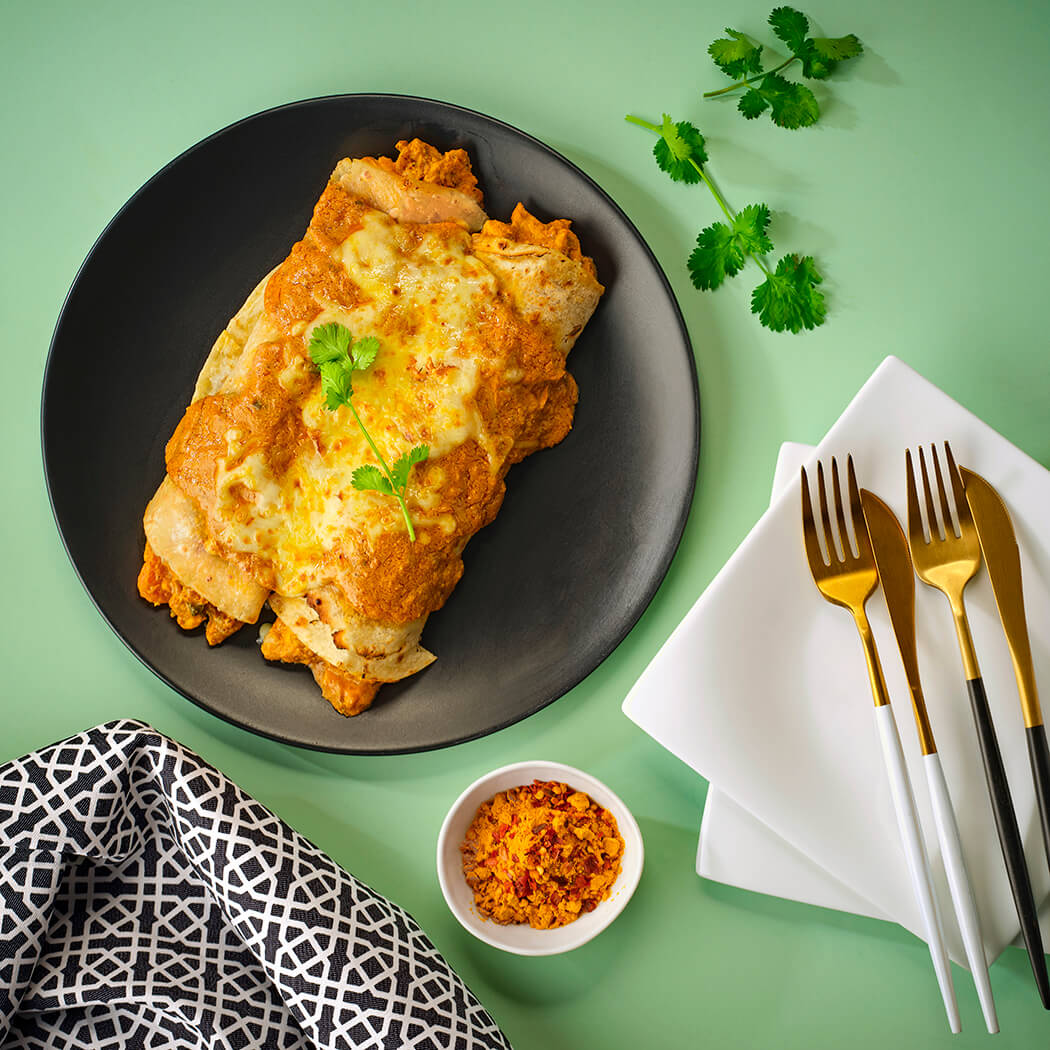 Chicken Curry Roti Bake